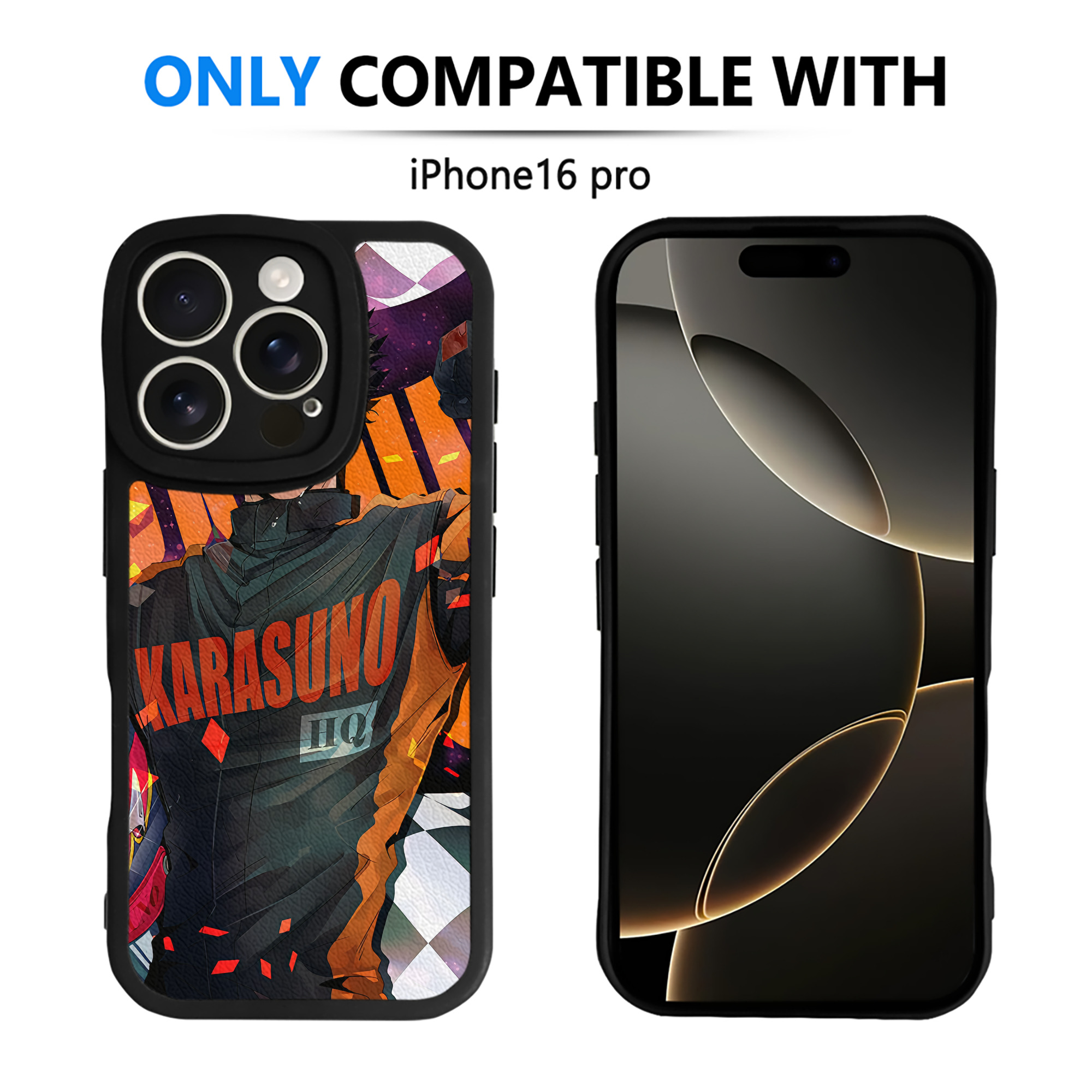 （画像用） ハイキュー!! Haikyu!! 【iPhone 16シリーズ対応】シリコンスマホケース（レザー調） 材質：シリコン